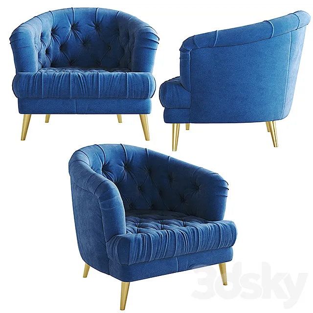 Alexander James Florence Chair 3D Model Alexander James Florence Chair 3D Model