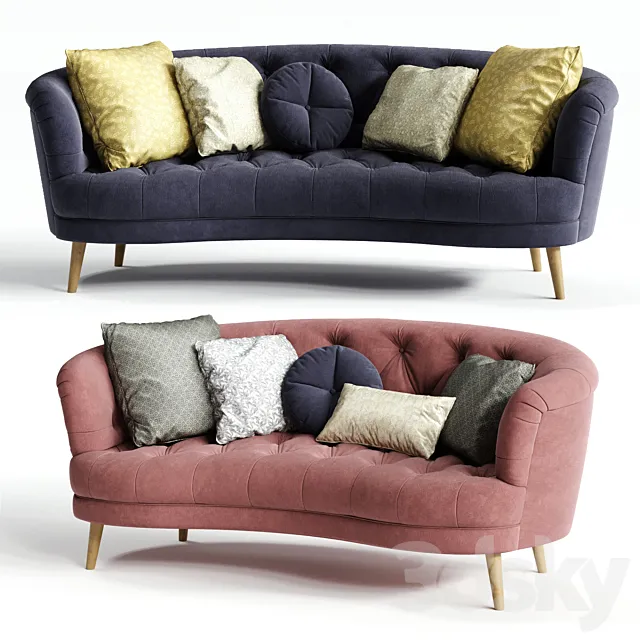 Alexander & James JEAN Midi and Maxi Sofa 3DModel