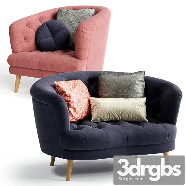 Alexander & james jean snuggler chair and armchair 3D Model Download Alexander & james jean snuggler chair and armchair 3D Model Download