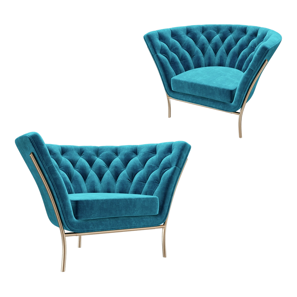 ALEXANDRA – Armchair FLUTE A5020 3D Model