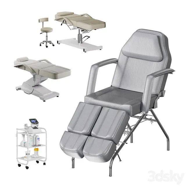 Alexandra beauty salon leather spa massage pedicure 3D Model