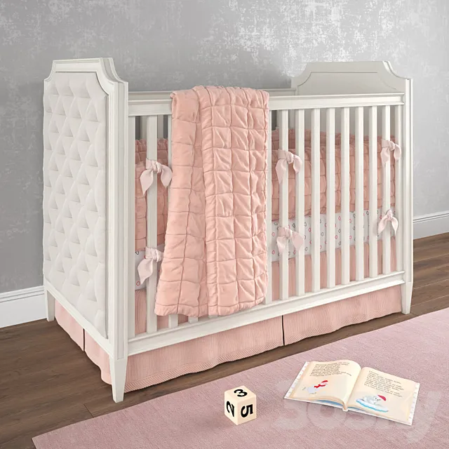 ALEXANDRA TUFTED PANEL CRIB. Restoration Hardware 3DModel ALEXANDRA TUFTED PANEL CRIB. Restoration Hardware 3DModel