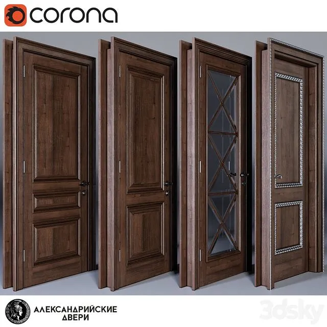 Alexandria Doors 3D Model