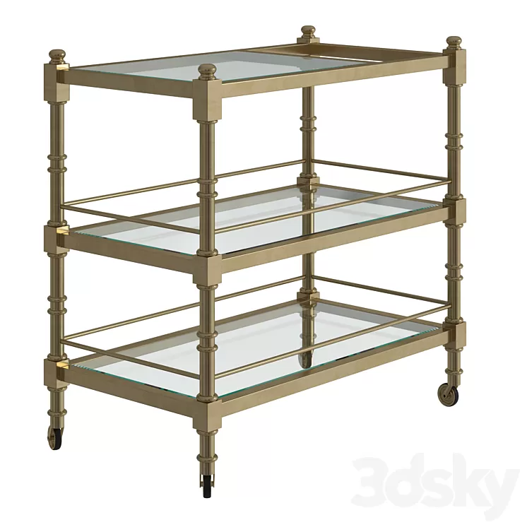 Alexia trolley by EICHHOLTZ 3D Model Alexia trolley by EICHHOLTZ 3D Model