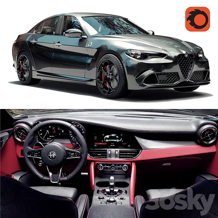 Alfa romeo giulia 3D Model