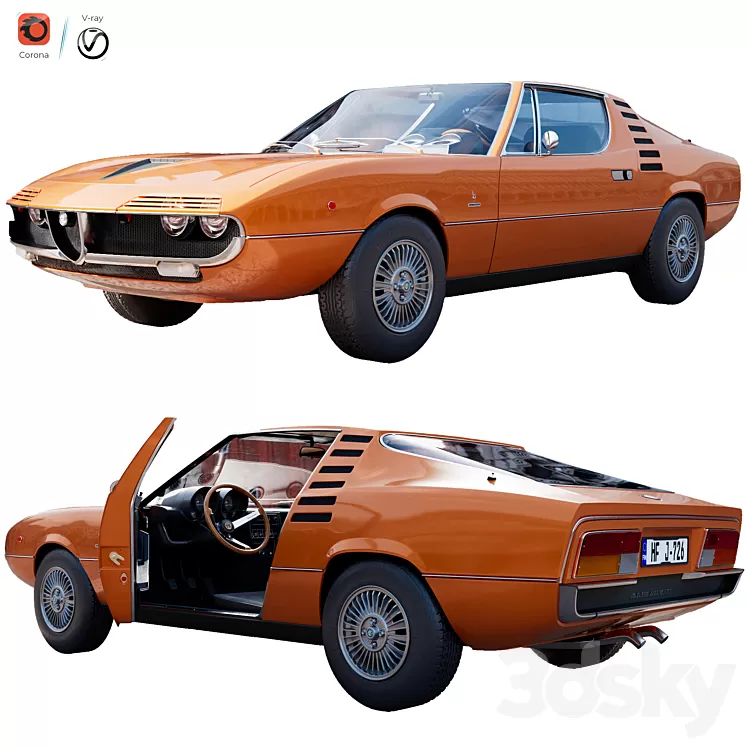 Alfa Romeo Montreal 3D Model Free Download