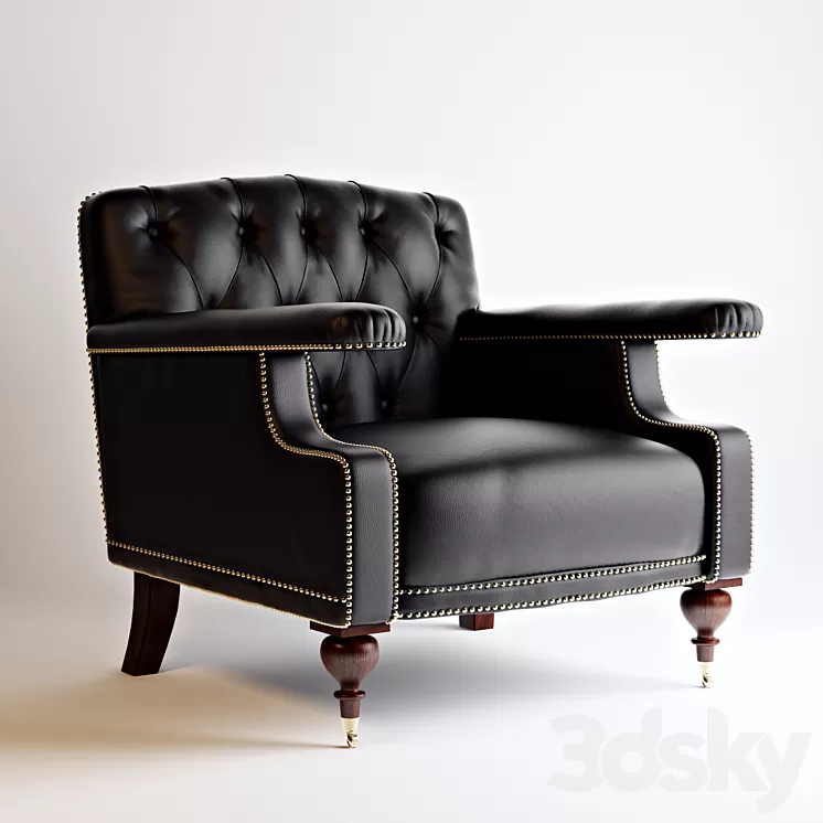 ALFRED CLUB CHAIR 3D Model ALFRED CLUB CHAIR 3D Model