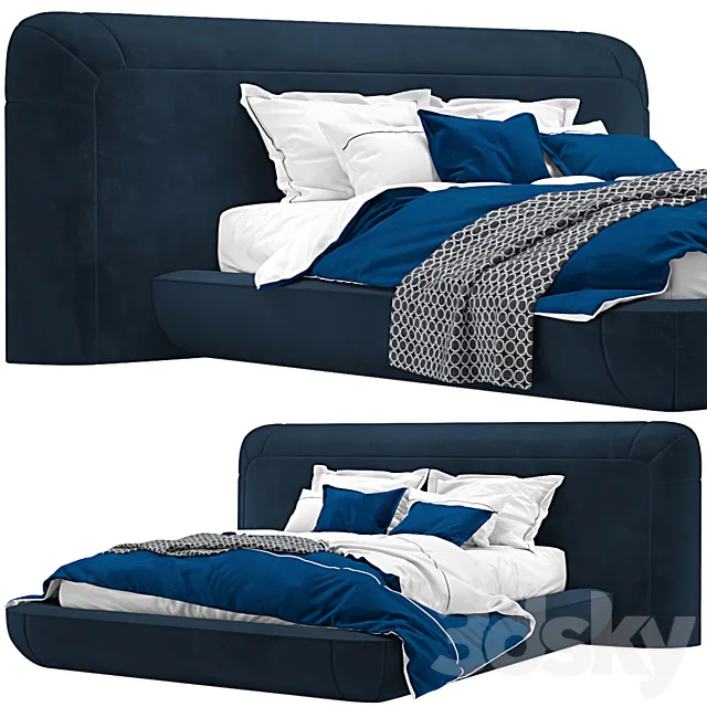 Alias OKOME Bed Alexandre Turpault ORSAY Bed 3D Model