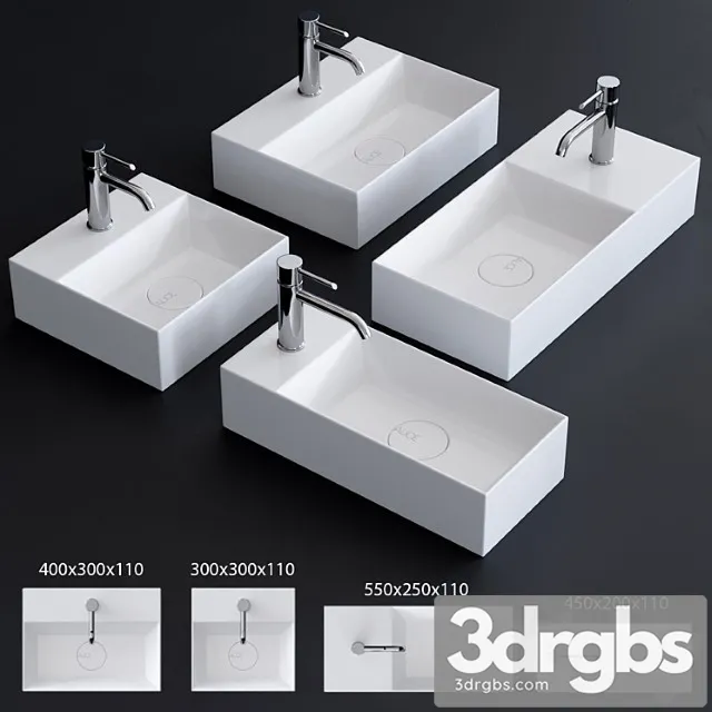 Alice Ceramica Spy Washbasin Set 1 3D Model Download Alice Ceramica Spy Washbasin Set 1 3D Model Download