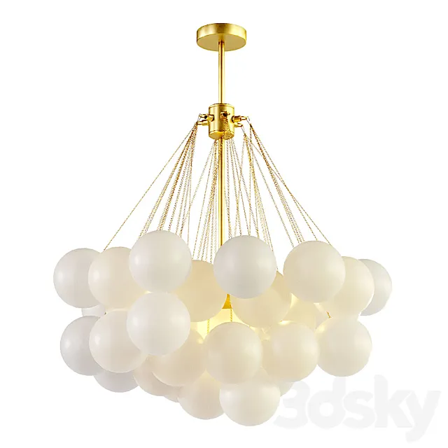 Aliexpress bubbles cloud chandelier 3D Model Aliexpress bubbles cloud chandelier 3D Model