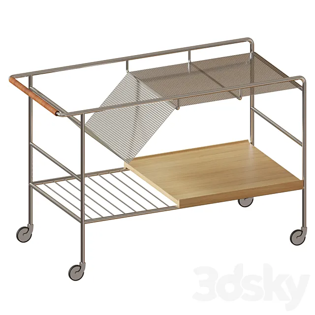 Alima NDS1 Trolley Table 3D Model Alima NDS1 Trolley Table 3D Model