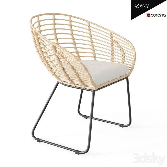 Alisi dining chair 3D Model