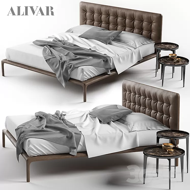 Alivar Boheme Bed 3D Model Alivar Boheme Bed 3D Model
