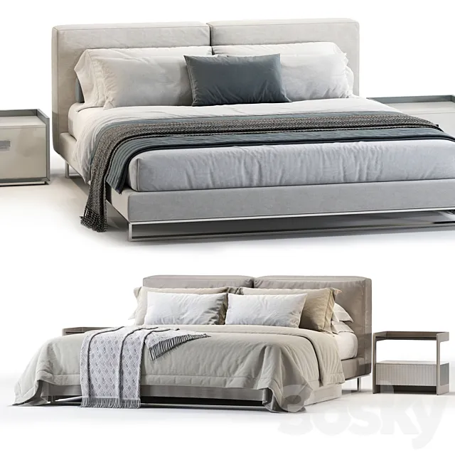 Alivar Echo Bed NO.2 3D Model Alivar Echo Bed NO.2 3D Model