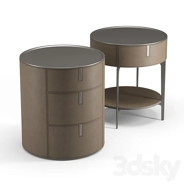 Alivar “Round” bedside table 3DModel Alivar “Round” bedside table 3DModel