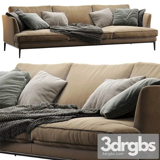 Alivar sofa portofino 3 3D Model Download Alivar sofa portofino 3 3D Model Download