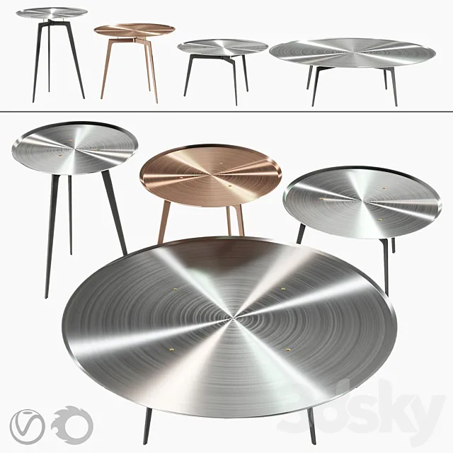 ALivar T-GONG Coffee tables 3DModel