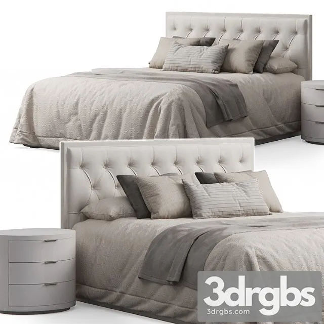 Alix tufted headboard bed 2 3D Model Download Alix tufted headboard bed 2 3D Model Download