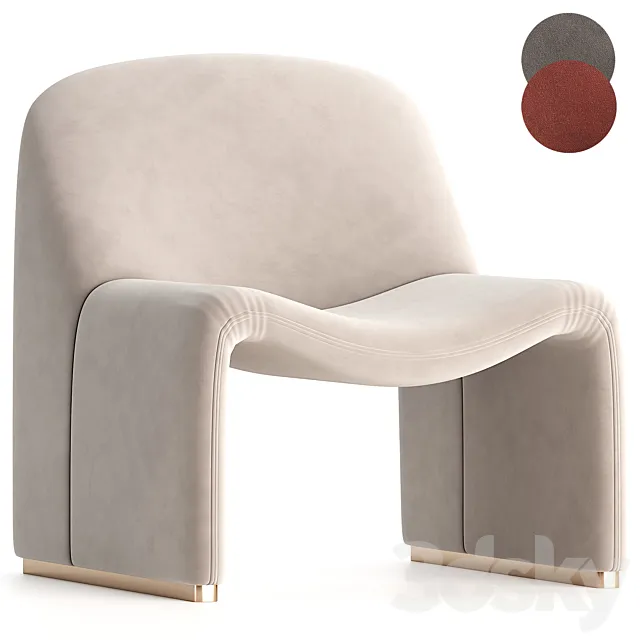 Alky Armchair by Giancarlo Piretti for Artifort 3D Model