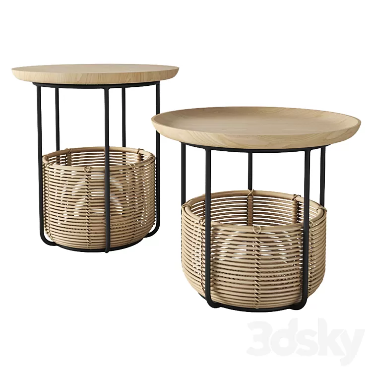 Allain Gilles Vincent Sheppard basket table 3D Model Allain Gilles Vincent Sheppard basket table 3D Model