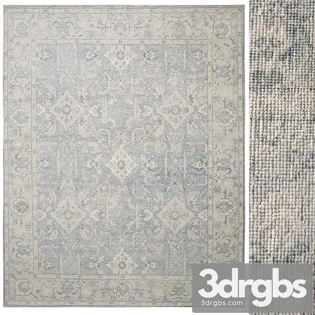 Allegra Hand Knotted Wool Rug 2 3D Model Download Allegra Hand Knotted Wool Rug 2 3D Model Download