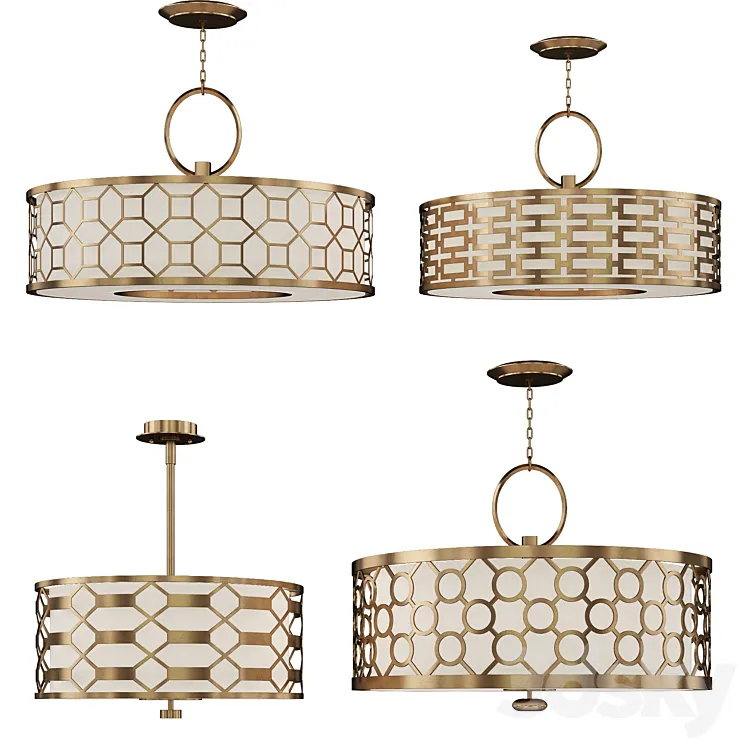 Allegretto Drum Pendants Light 3D Model Free Download