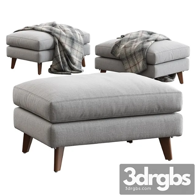 allie jade ottoman 3D Model Download