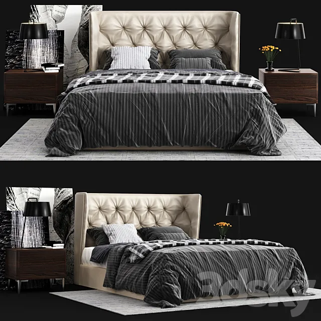 ?alligaris Wynn bed 3DModel ?alligaris Wynn bed 3DModel