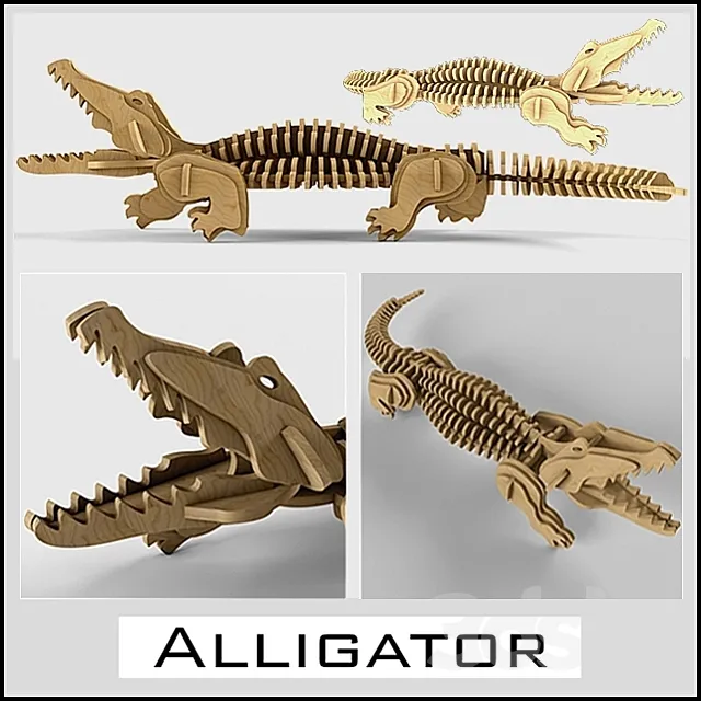 Alligator 3D Model Alligator 3D Model