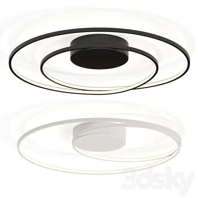 Allmodern Ayers Single Light Acrylic LED Flush Mount Ceiling Lamp 3D Model