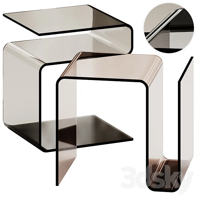 Allred Side Table by Metro Lane 3D Model Allred Side Table by Metro Lane 3D Model