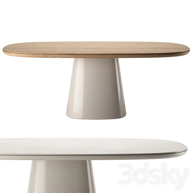 ALLURE O’ Oval Tables by B&B Italia 3D Model