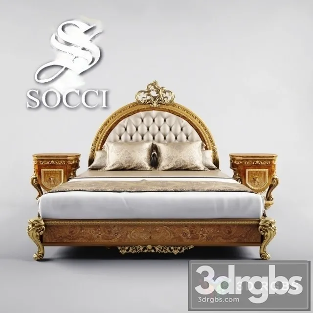 Allure Socci Bed 3D Model Download Allure Socci Bed 3D Model Download