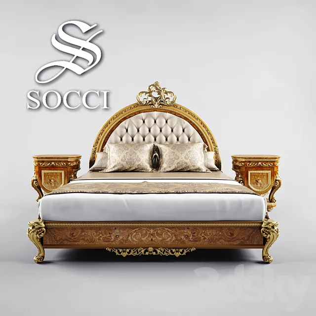 Allure SOCCI Bed 3DModel