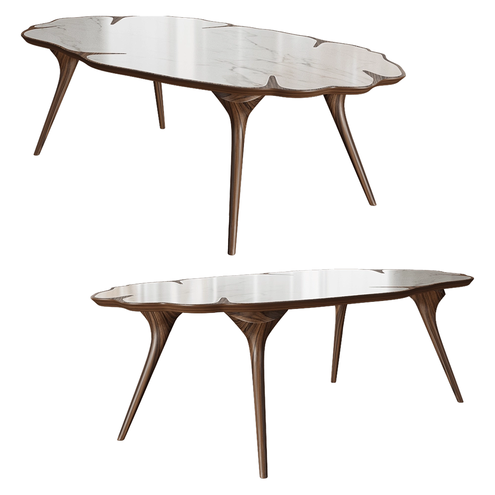ALMA de LUCE – Dining table Korowai 3D Model ALMA de LUCE – Dining table Korowai 3D Model