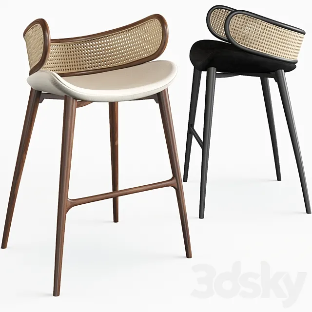 Alma de LUCE Mudhif bar stool 3D Model