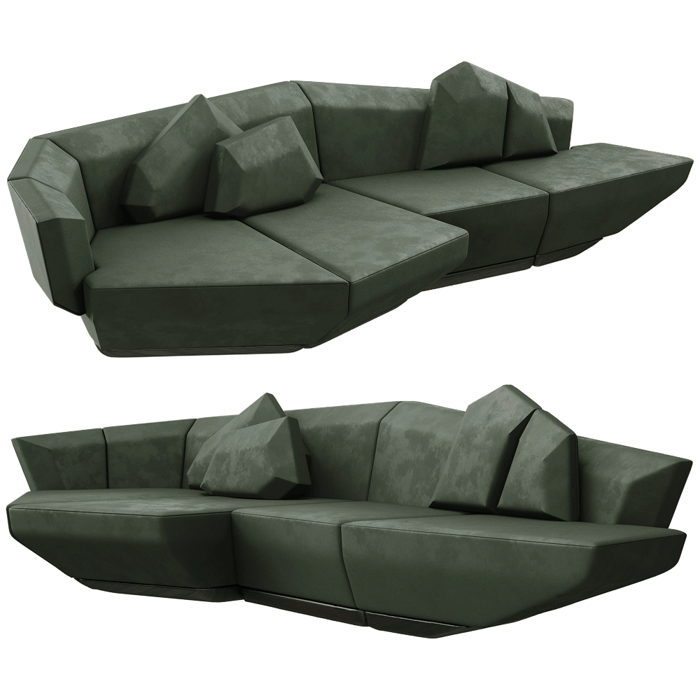 ALMA de LUCE – Sofa GHADAMES 3D Model ALMA de LUCE – Sofa GHADAMES 3D Model