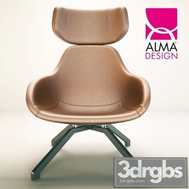 Alma Design X2 Big Armchair 3D Model Download Alma Design X2 Big Armchair 3D Model Download