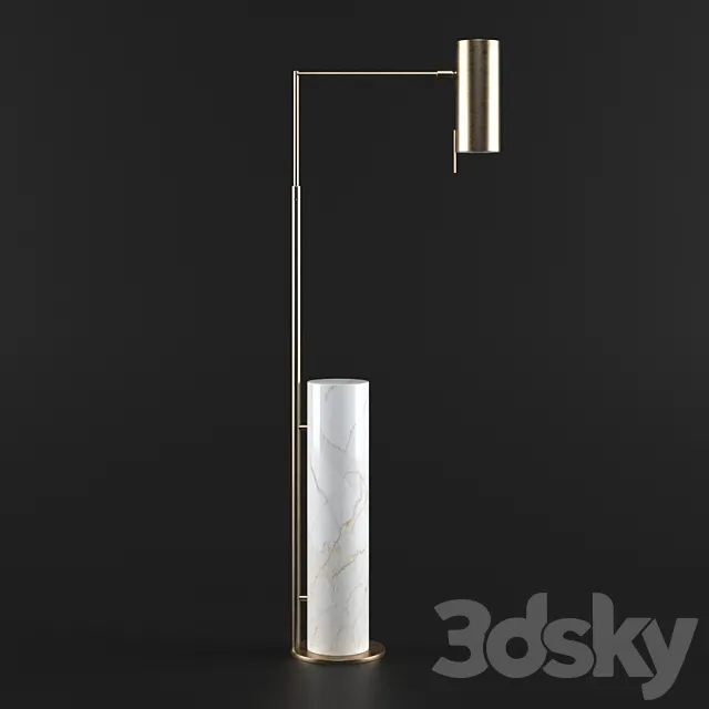Alma Floor Lamp 3D Model Alma Floor Lamp 3D Model