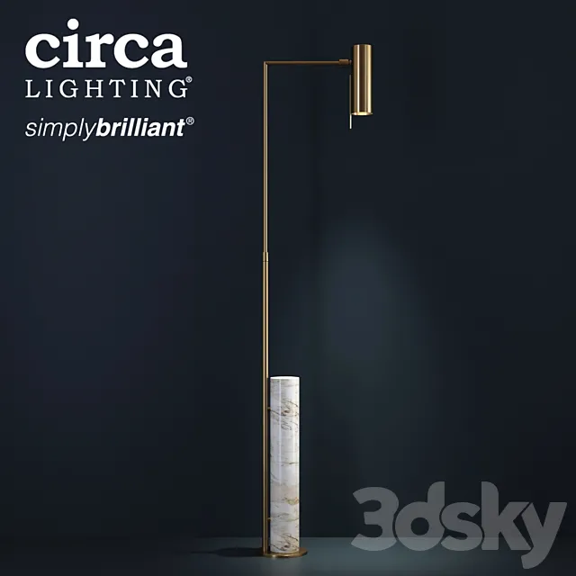 Alma Floor Lamp by Circa Lighting 3D Model Alma Floor Lamp by Circa Lighting 3D Model