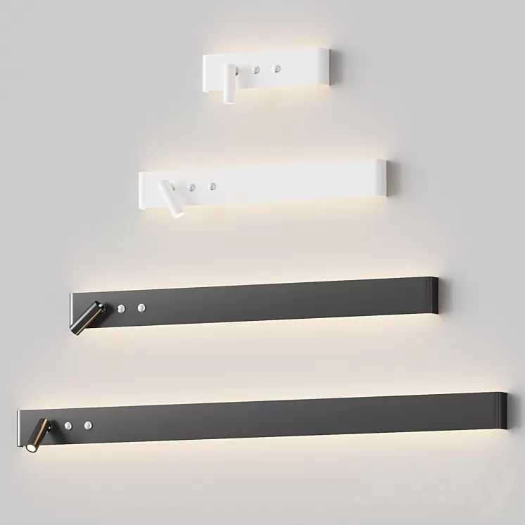 Almara – Modern Bedside Wall Lamp Sconce 3D Model Free Download