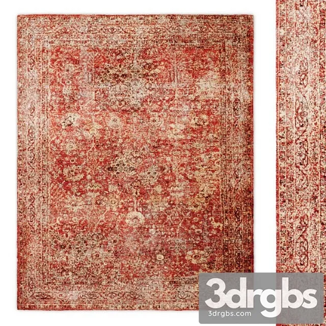 Almira hand-knotted wool rug rh 3D Model Download Almira hand-knotted wool rug rh 3D Model Download