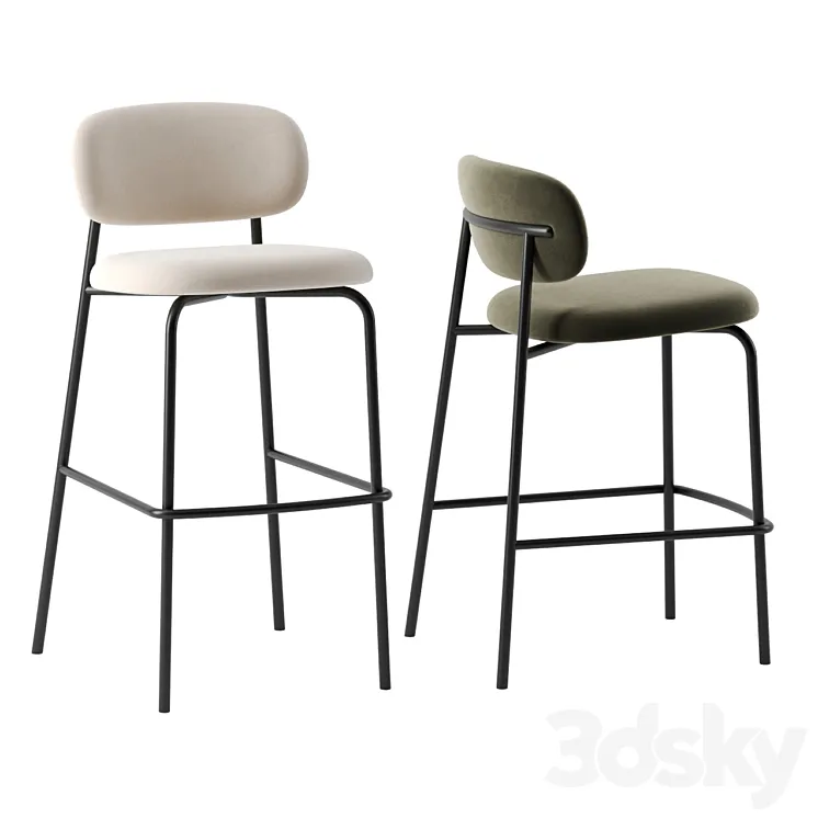 Aloa bar stool by Artifort 3D Model Free Download