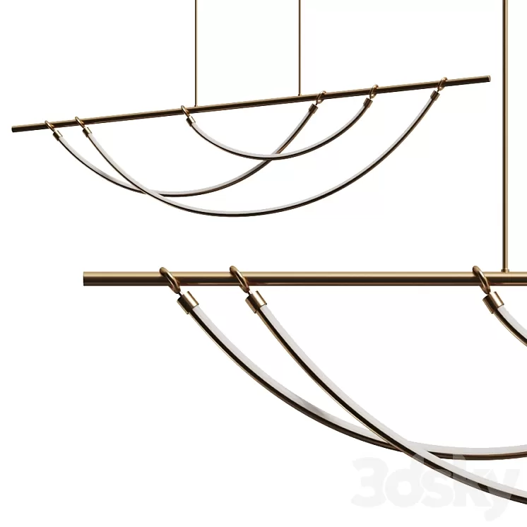 Alora Aryas Linear Pendant Lamp 3D Model Alora Aryas Linear Pendant Lamp 3D Model
