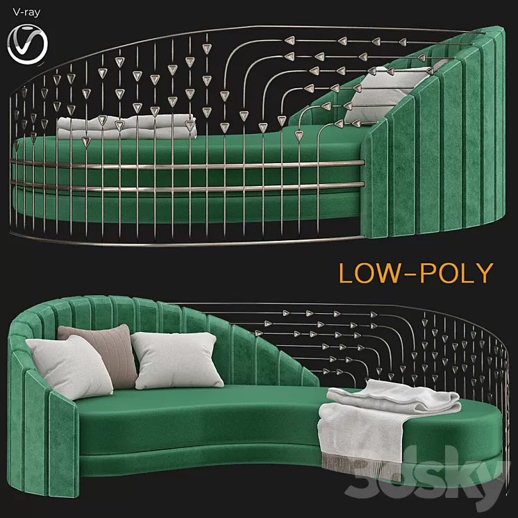 Alorian sofa 3D Model
