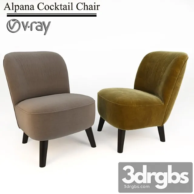 Alpana Cocktail Chair 3D Model Download Alpana Cocktail Chair 3D Model Download