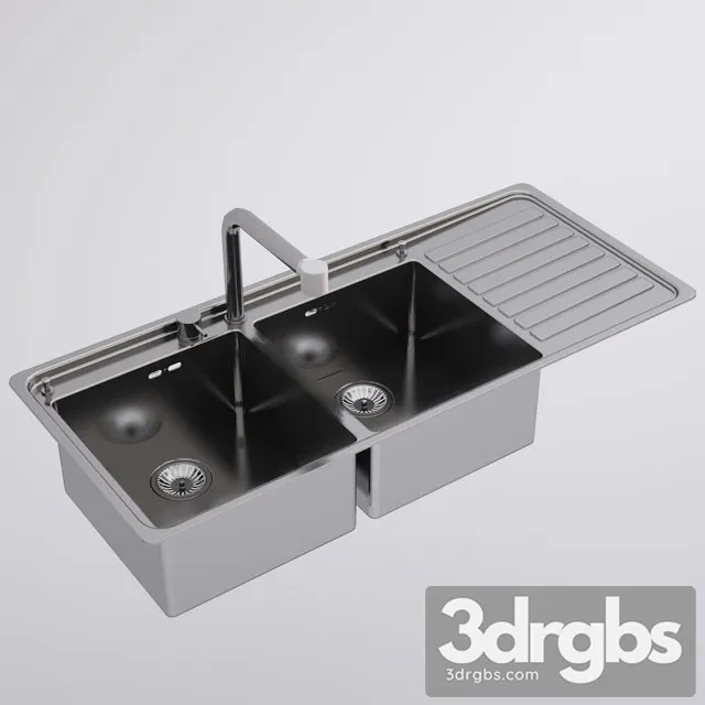 Alpes Inox Kitchen Sink 3D Model Download