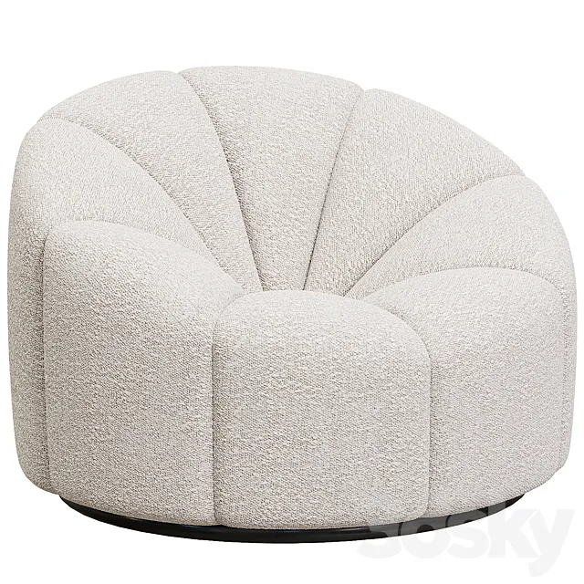 Alpha Club Chair _ Pierre Paulin 3D Model