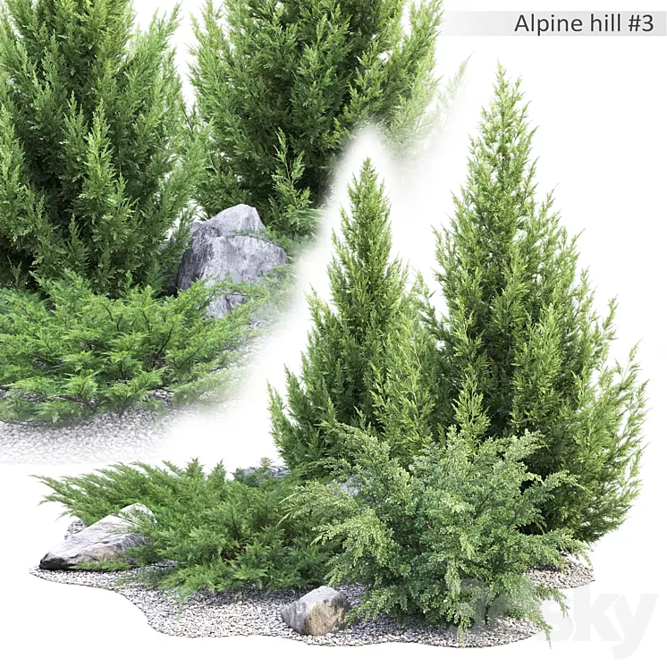 Alpine hill # 3 3D Model Alpine hill # 3 3D Model