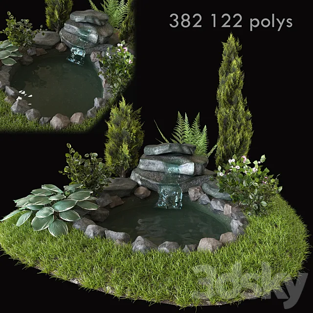 Alpine hill 3D Model Alpine hill 3D Model